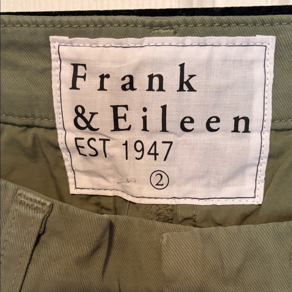 Frank & Eileen Sage Green Trousers